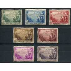 BELGICA 1932 Yv. 356/62 SERIE COMPLETA DE ESTAMPILLAS NUEVAS CON GOMA TUBERCULOSIS MEDICINA 130 €